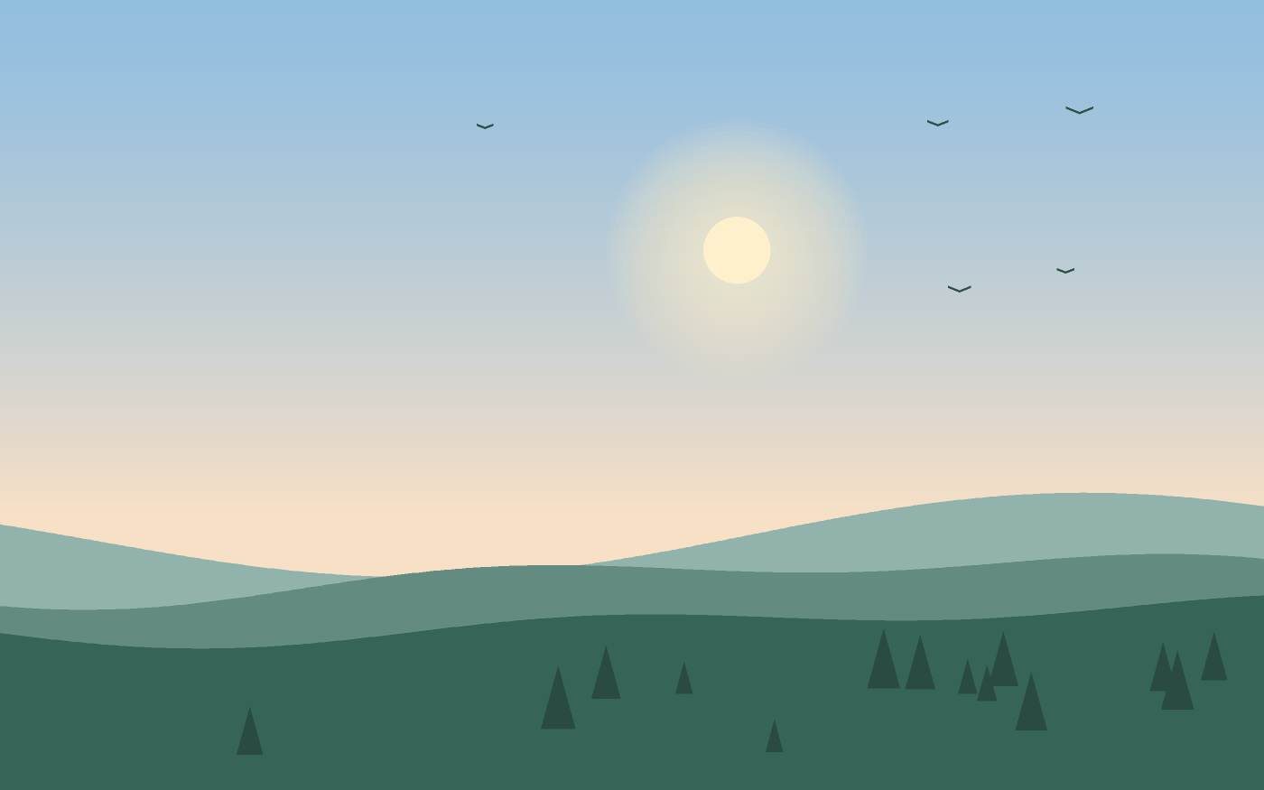 Landschapsillustratie