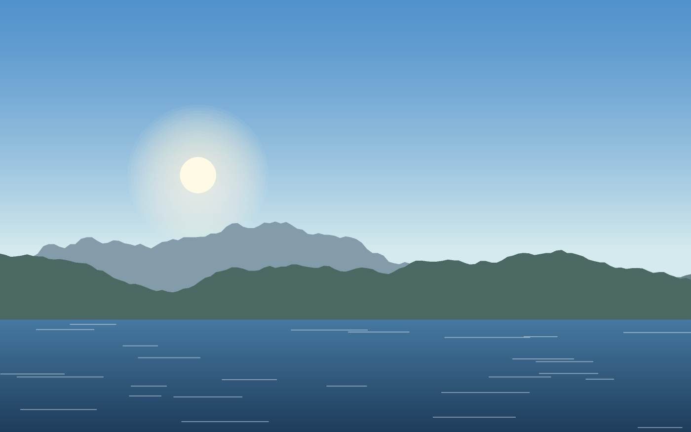 Illustrazione di un paesaggio