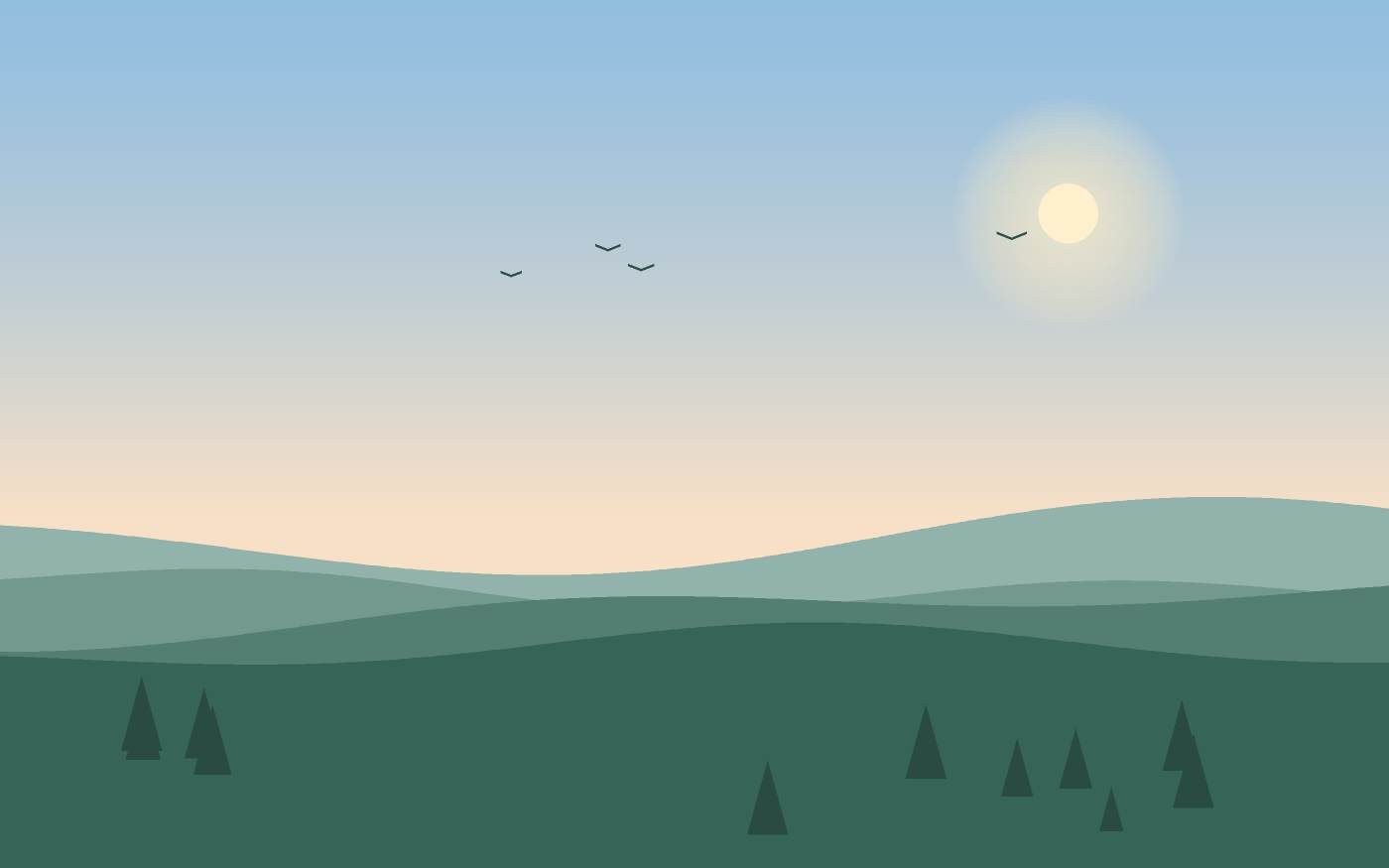 Landschapsillustratie