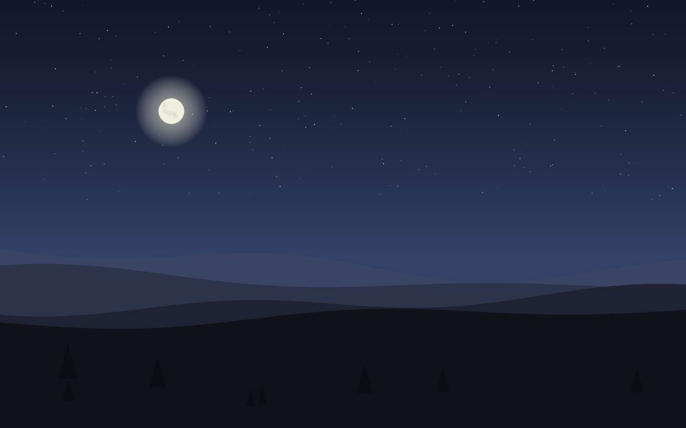 Ilustração de uma paisagem